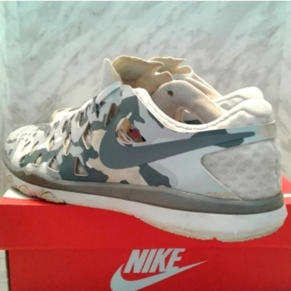 Nike Train Speed 4 Summit White Cool Gray camo mens size 14 gym 843937-101 shoes - Picture 6 of 8